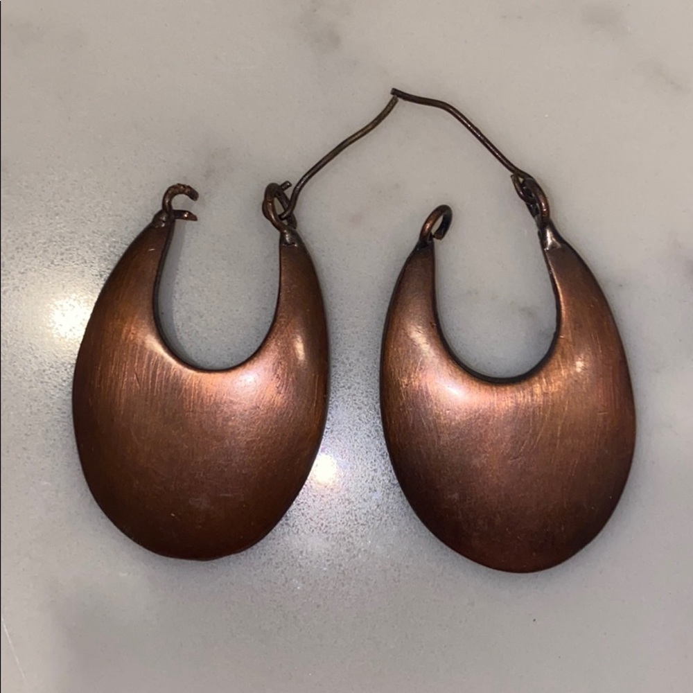 Brass earrings